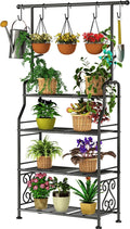 GIOTORENT Plant Stand Indoor Outdoor, 4-Tier Heavy Duty Metal Shelves, Display by GIOTORENT
