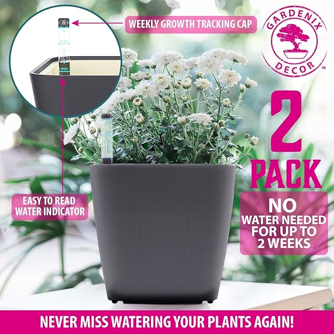 GARDENIX DECOR 5" Self Watering pots - Image 5