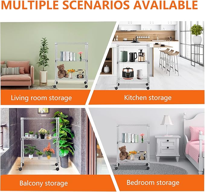 BestOffice | 3-Tier Wire Storage Shelves - Image 7