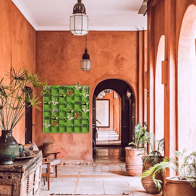 Hanging Planting Grow Bags, 36 Pockets Hanging Vertical Wall Planter Wall - Image 8