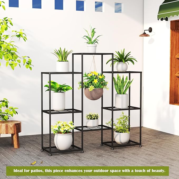 Metal Plant Stand Indoor Metal Plant Stands Outdoor Tiered Plant Shelf - Image 7