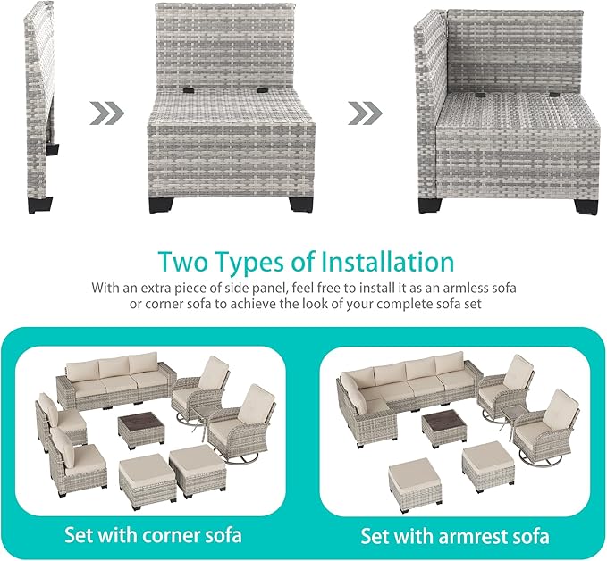 11-Piece Outdoor Patio Furniture Set - Image 3