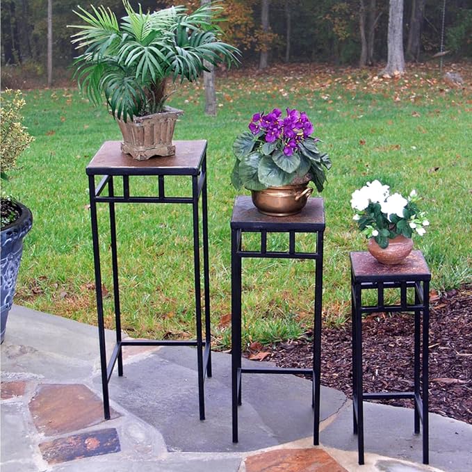 Zhongma Set of 3 Metal Plant Stand - Image 2