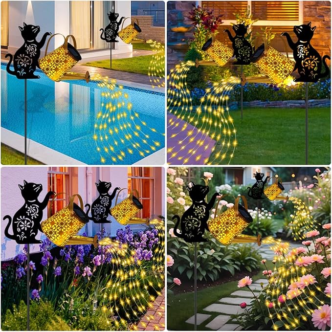 Solar Lights Outdoor Decorative, Watering Can - Image 7