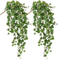 Hollyone 2pcs Artificial Hanging Plants 35.4" Fake Ivy Vine Faux Ivy Leaves by Hollyone