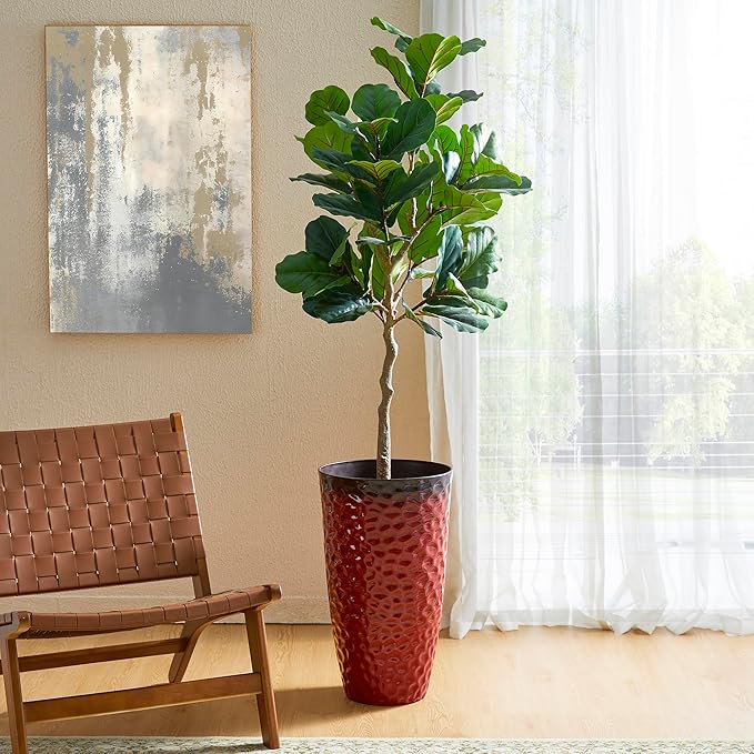 Glitzhome Large Planters for Outdoor Plant, 23.75" H Tall Outdoor Planter - Image 7