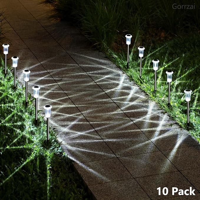 15 Pack Solar Pathway Lights Solar Lights Outdoor, Led Waterproof Yard Walkway - Image 6