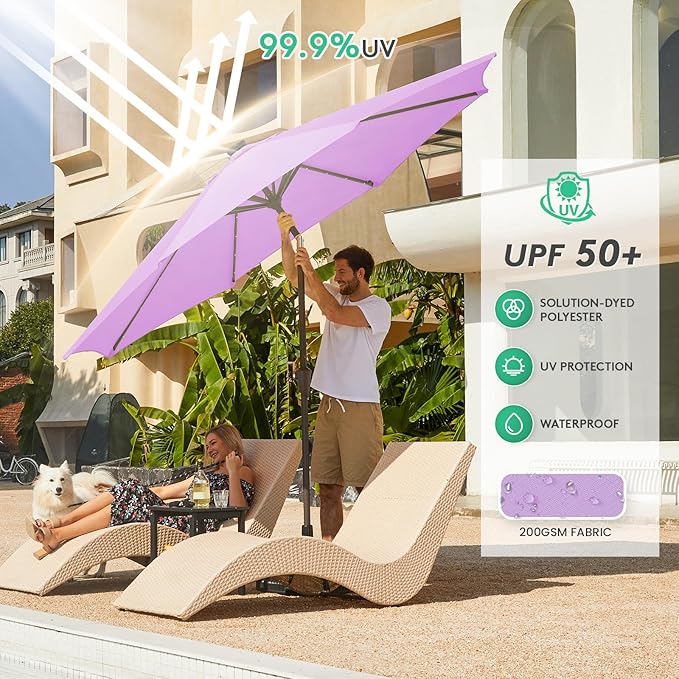 JEAREY 9FT Outdoor Patio Umbrella - Image 4