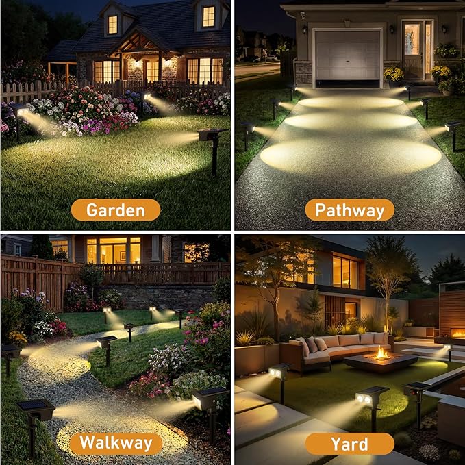 btfarm Solar Spot Lights Outdoor Waterproof, 3 Modes Motion Sensor Lights - Image 7