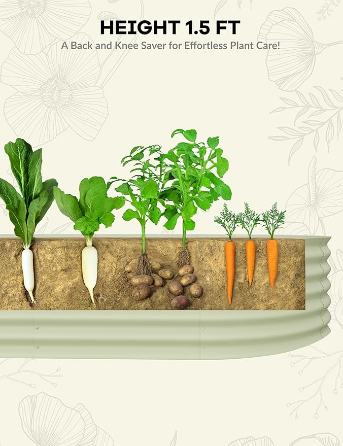 2 Pcs Raised Garden Beds Outdoor 10x4x1.5 ft - Image 3