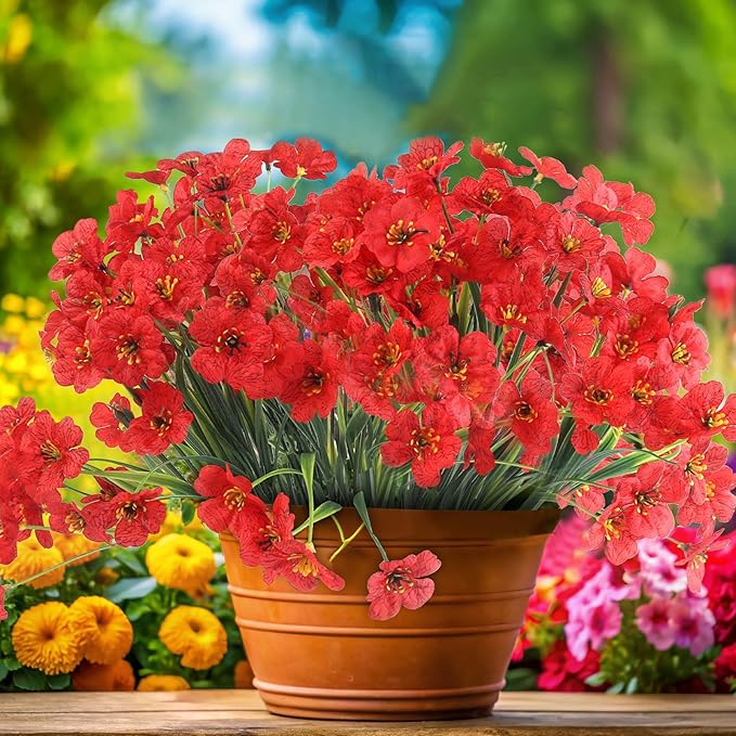 24 Red Bundles Artificial Flowers - Image 4