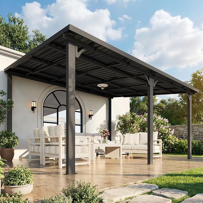AECOJOY 12' x 14' Outdoor Hardtop Metal Gazebo - Image 3