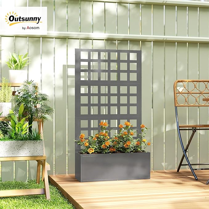 Outsunny Galvanized Raised Garden Bed - Image 2