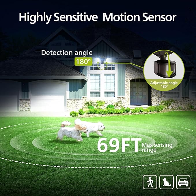 Philips 44W 4200 lm LED Security Light Outdoor w/PIR Motion Sensor, 5000K - Image 4