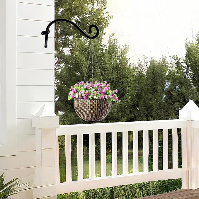 Hourleey 2 Pack Plant Hanger Outdoor, 8 Inch Heavy-Duty Hanging Plant Hook - Image 7