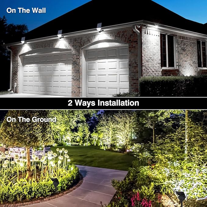 T-SUN Solar Lights Outdoor Waterproof IP65, 12 Pack LED Solar Spot Lights Color - Image 5