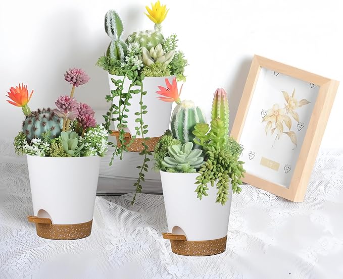 12 Pack 4 Inch Self Watering Plant Pots - Image 5