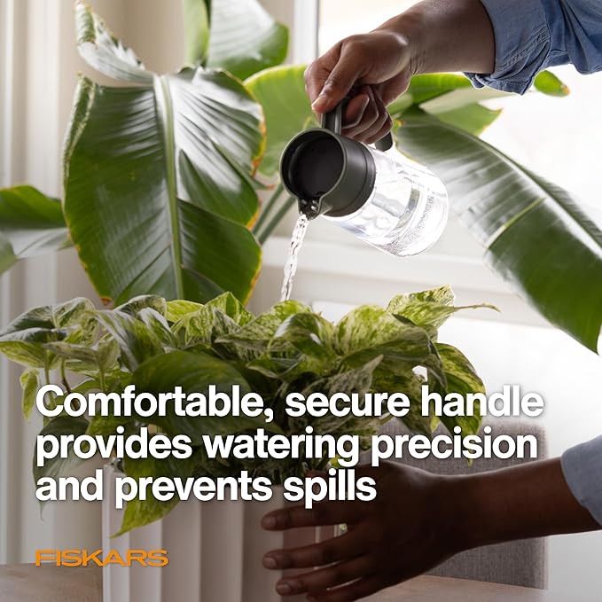 Fiskars Glass Watering Carafe, Indoor Plant Watering Can - Image 5