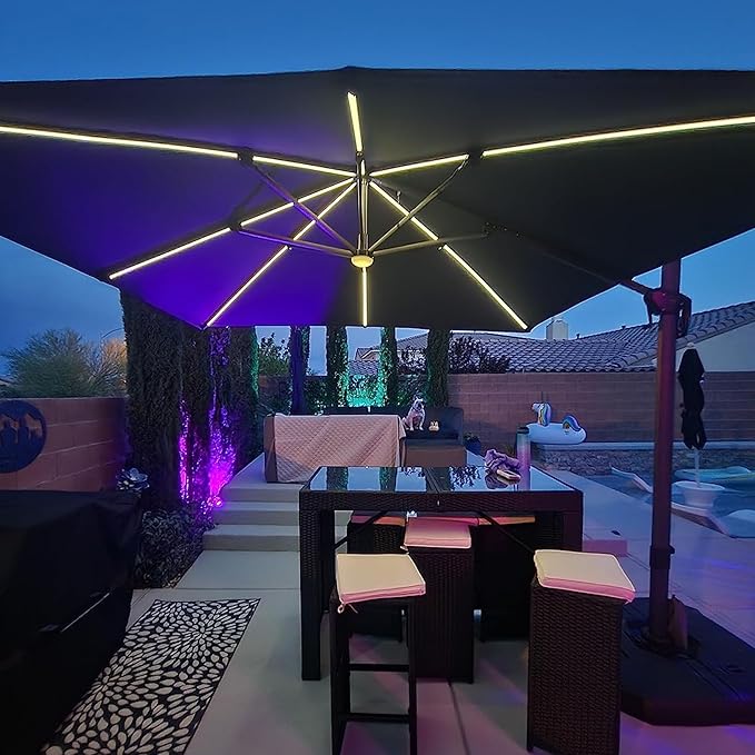 PURPLE LEAF 10 Feet Patio Umbrella - Image 3