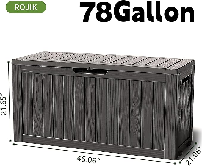 ROJIK Outdoor Storage Housing Deck Box - Image 2