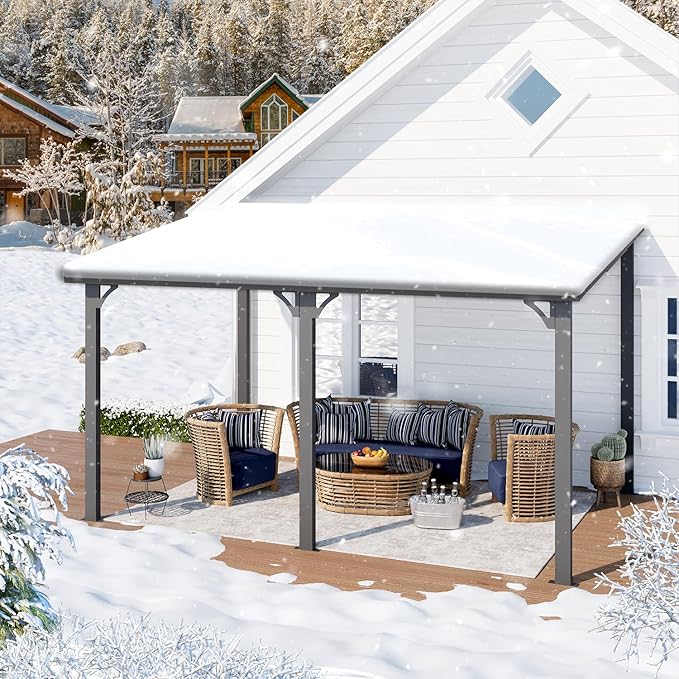 AECOJOY 14' x 10' Outdoor Hardtop Gazebo Pergola - Image 6