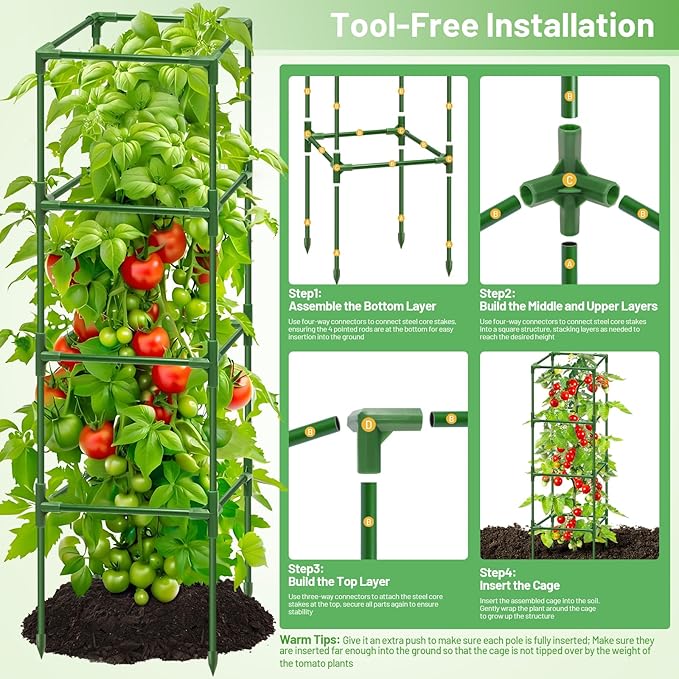 Legigo 6 Pack Square Tomato Cages - Image 5