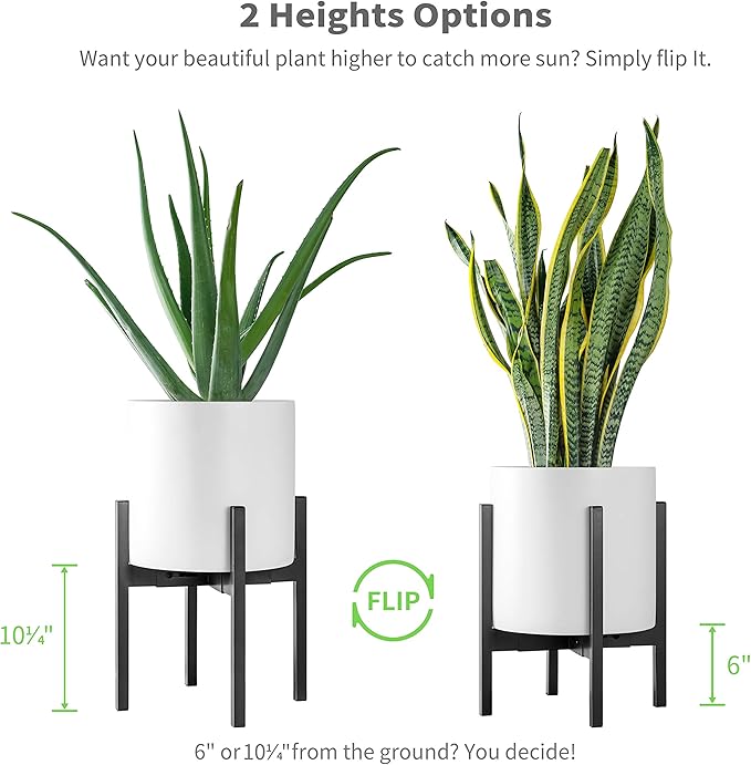 FaithLand Plant Stand, Adjustable Size Fits 8 9 10 11 12 Inches Plant Pot - Image 4