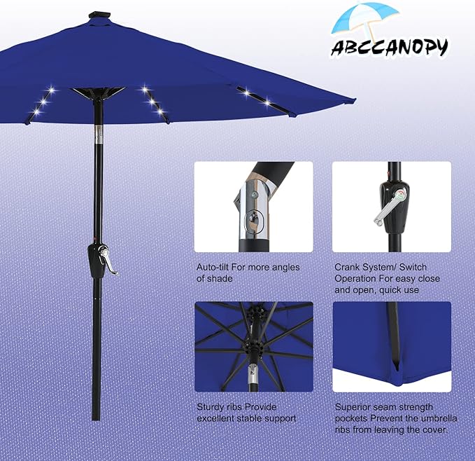 ABCCANOPY Durable Solar Led Patio Umbrellas - Image 6