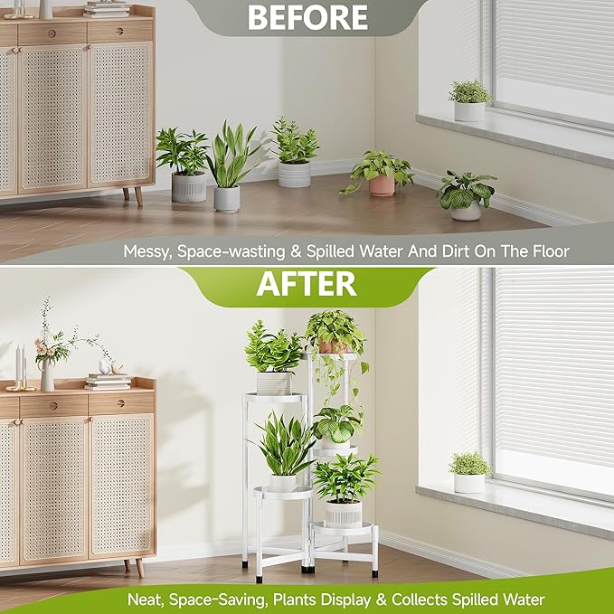 5 Tier Plant Stand Indoor, Tiered Plant Stand Outdoor - Image 4