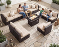 NICESOUL Modern Luxury Outdoor Patio Sectional Furniture Set by NICESOUL