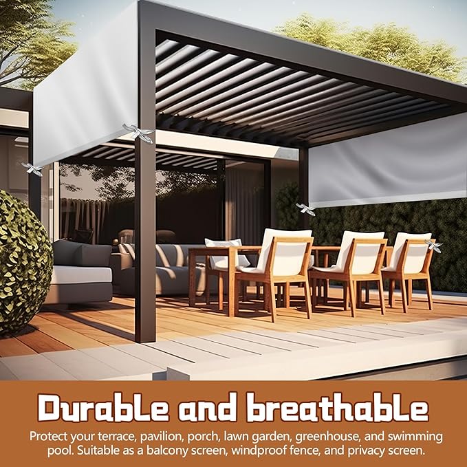 Universal Pergola Replacement Canopy Outdoor Canopy Shade Cover Waterproof - Image 6
