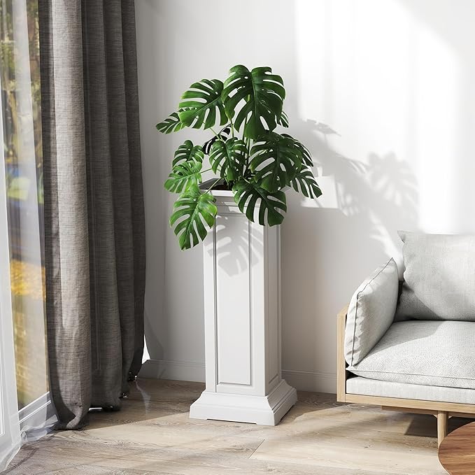36in Tall Resin Planter Set of 2, Large Outdoor Planter - Image 9