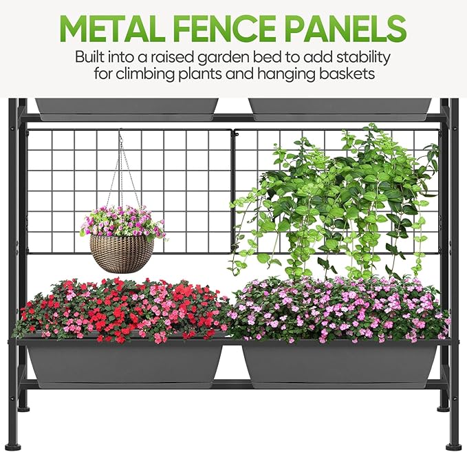 CADUKE Raised Planter Box, Plastic Raised Garden Bed - Image 3