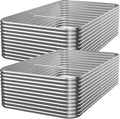 2 PCS Tall 8x3ft Galvanized Raised Garden Bed Outdoor, Metal Garden Bed by Mostmahes