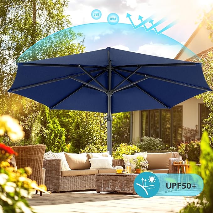 HOTEEL10x10ft Patio Umbrella Cantilever Umbrellas - Image 6