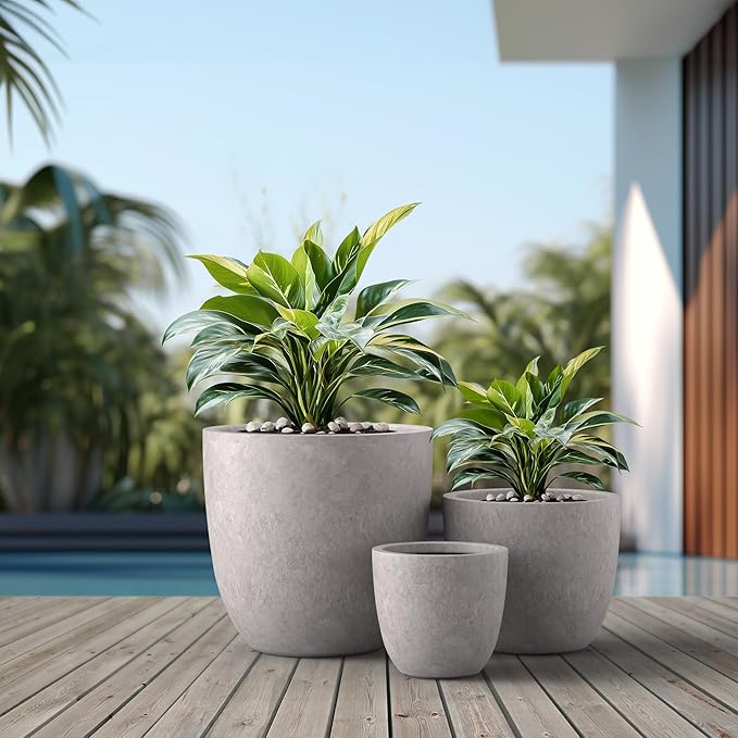 Kante 18", Outdoor Indoor Large Planter Pots - Image 3