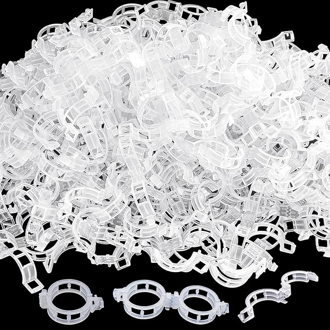 Anyumocz 400Pcs Plant Support Garden Clips, Plastic Grape Tomato Support Clip by Anyumocz
