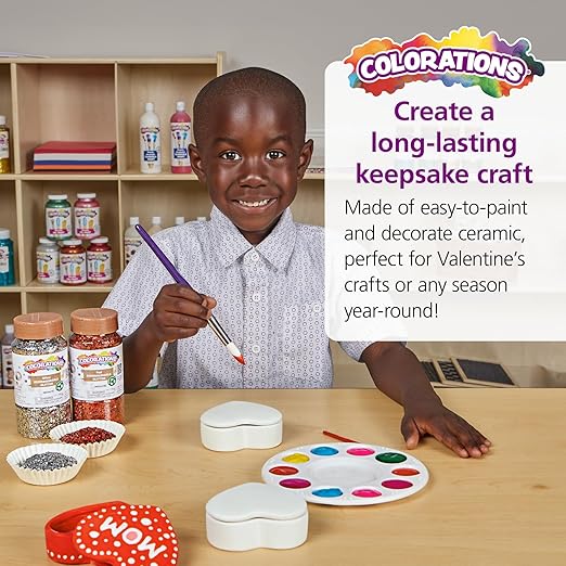Colorations Decorate Your own Ceramic Heart Boxes - Image 3