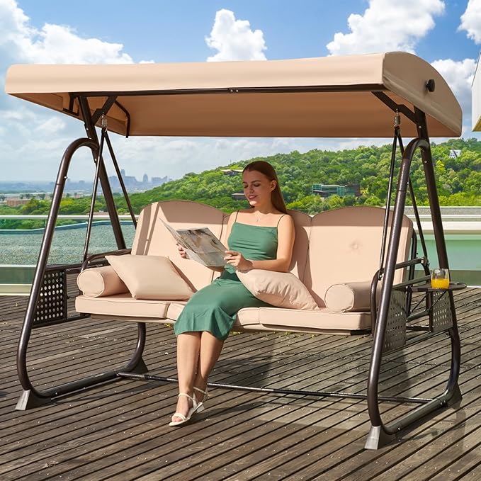 3 in 1 Outdoor Porch Swing by YALISSEY