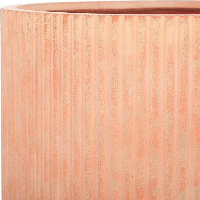 SAFAVIEH Outdoor Collection Lucca Terracotta Cement Ficonstone Planter Pot - Image 7