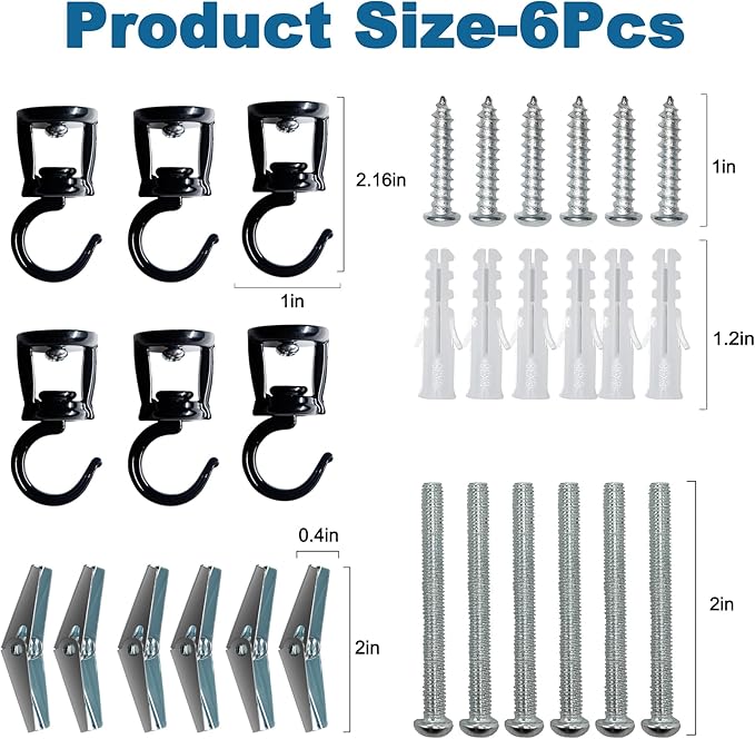 ONIKK Ceiling Hooks for Hanging Plants, Heavy Duty Metal Plant Hooks, Screw in - Image 7