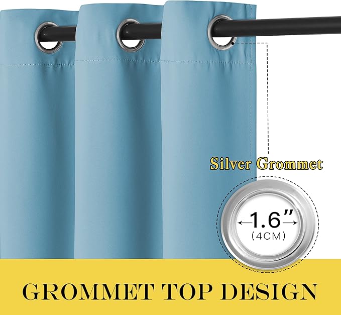 NICETOWN Sliding Door Curtain 108 Inches Long - Image 6