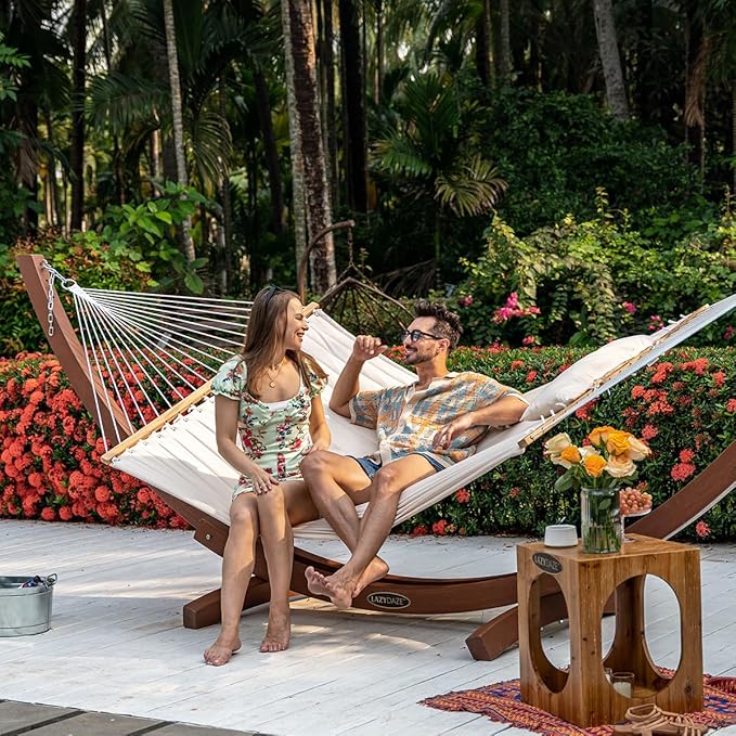 Lazy Daze Hammocks 12 FT Double Quilted Fabric Hammock - Image 7