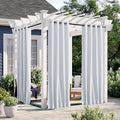 NICETOWN 2 Panels Fixed Outdoor Curtains Waterproof by NICETOWN
