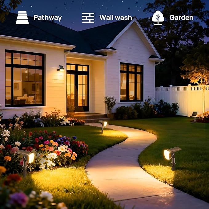Linkind Solar Spot Lights Outdoor Waterproof IP67, 60 LED Solar Flood Lights - Image 6