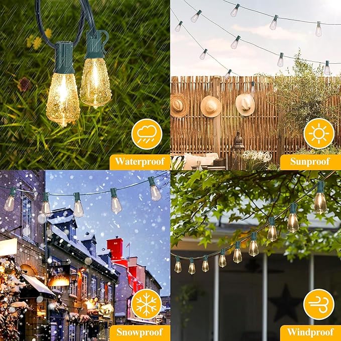 Brightever LED Outdoor String Lights 100FT - Image 5