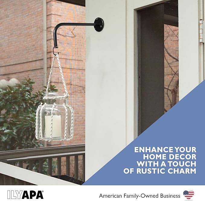 Ilyapa 4 Pack Metal Plant Wall Hanger Hooks - 7 in. Hook - Image 3