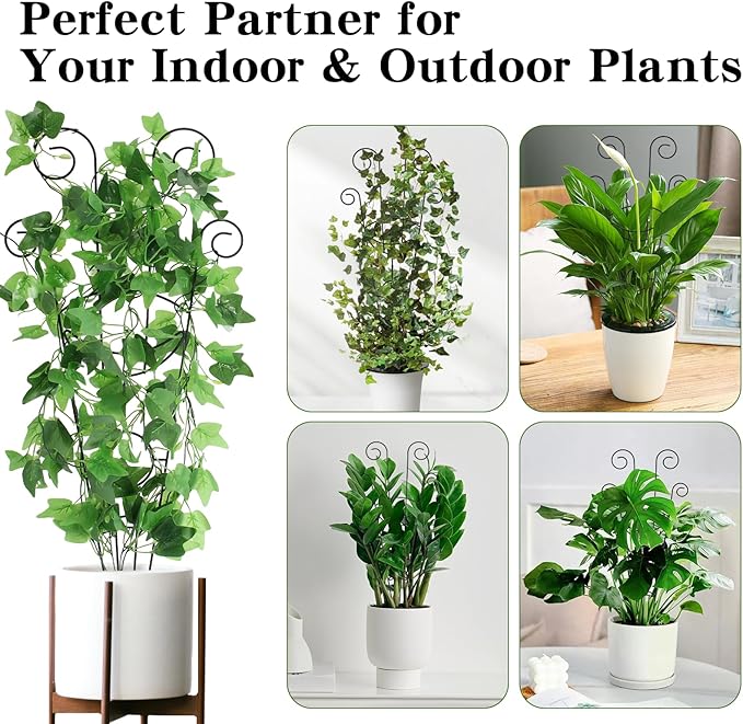 ZOUTOG Trellis for Climbing Plants Indoor 4 Pack 30 Inch, Rustproof Metal - Image 7