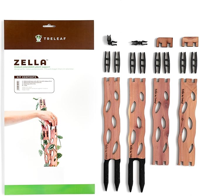 Treleaf Zella Regular Starter Kit – Wooden Extendable Plant Trellis - Image 3