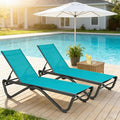 Kozyard Outdoor Chaise Lounge Chair, Full Aluminum Frame, Adjustable Reclining by Kozyard
